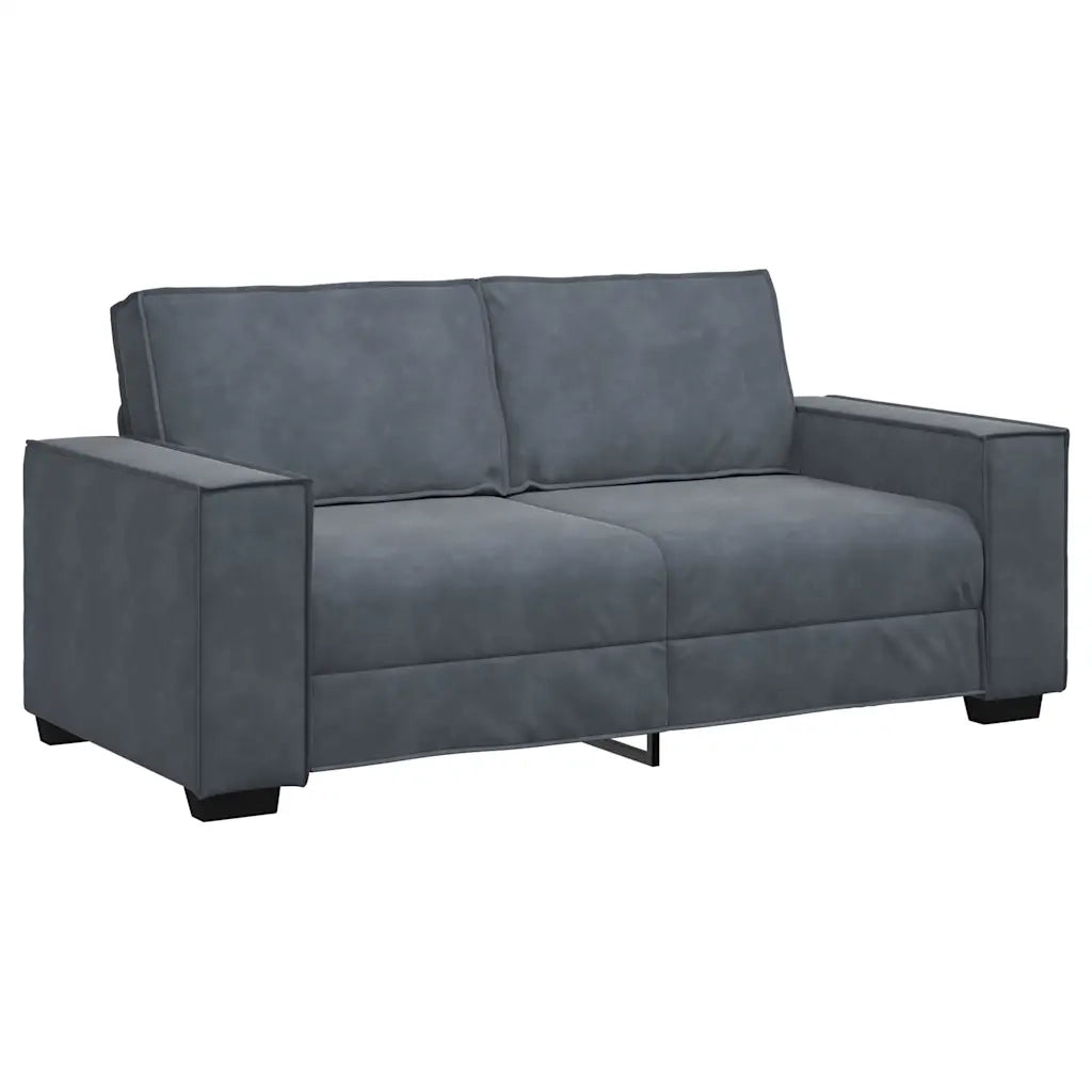 Divano a 2 Posti-Sofa 2 Posti grigio scuro140 cm in Velluto 462387