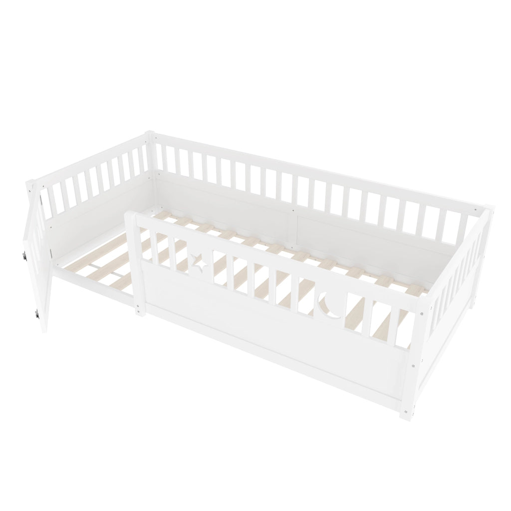 Letto Singolo per Bambini con Sponde ¨C MINIMAL ¨C Bianco, 90x190
