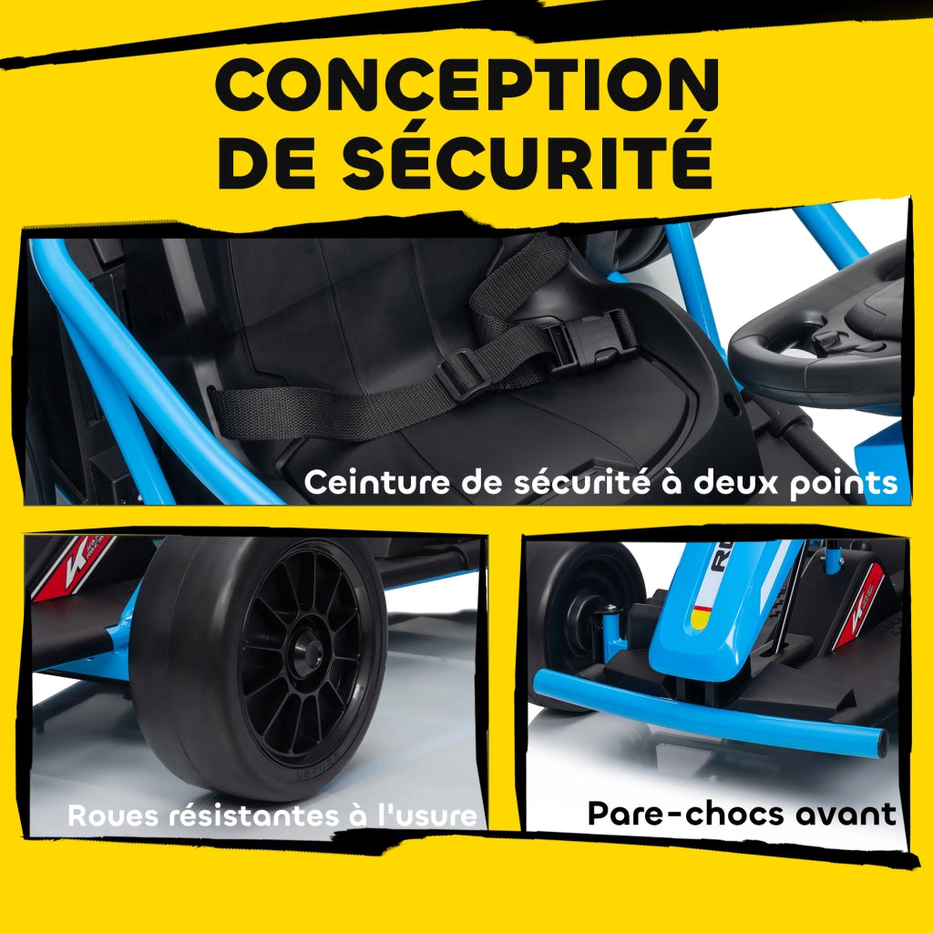 GoKart elettrico per bambini ¨C Minimal ¨C 119x77x54 blu