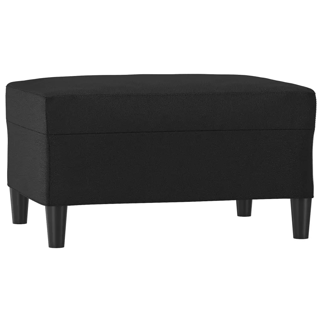Set di Divani 4 pz con Cuscini Nero in Similpelle 3201745