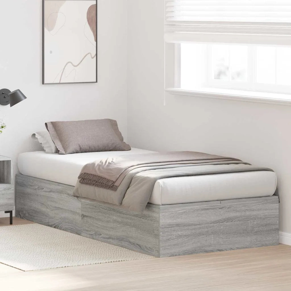 Struttura letto con contenitore Grigio Sonoma 80 x 200 cm 3335338