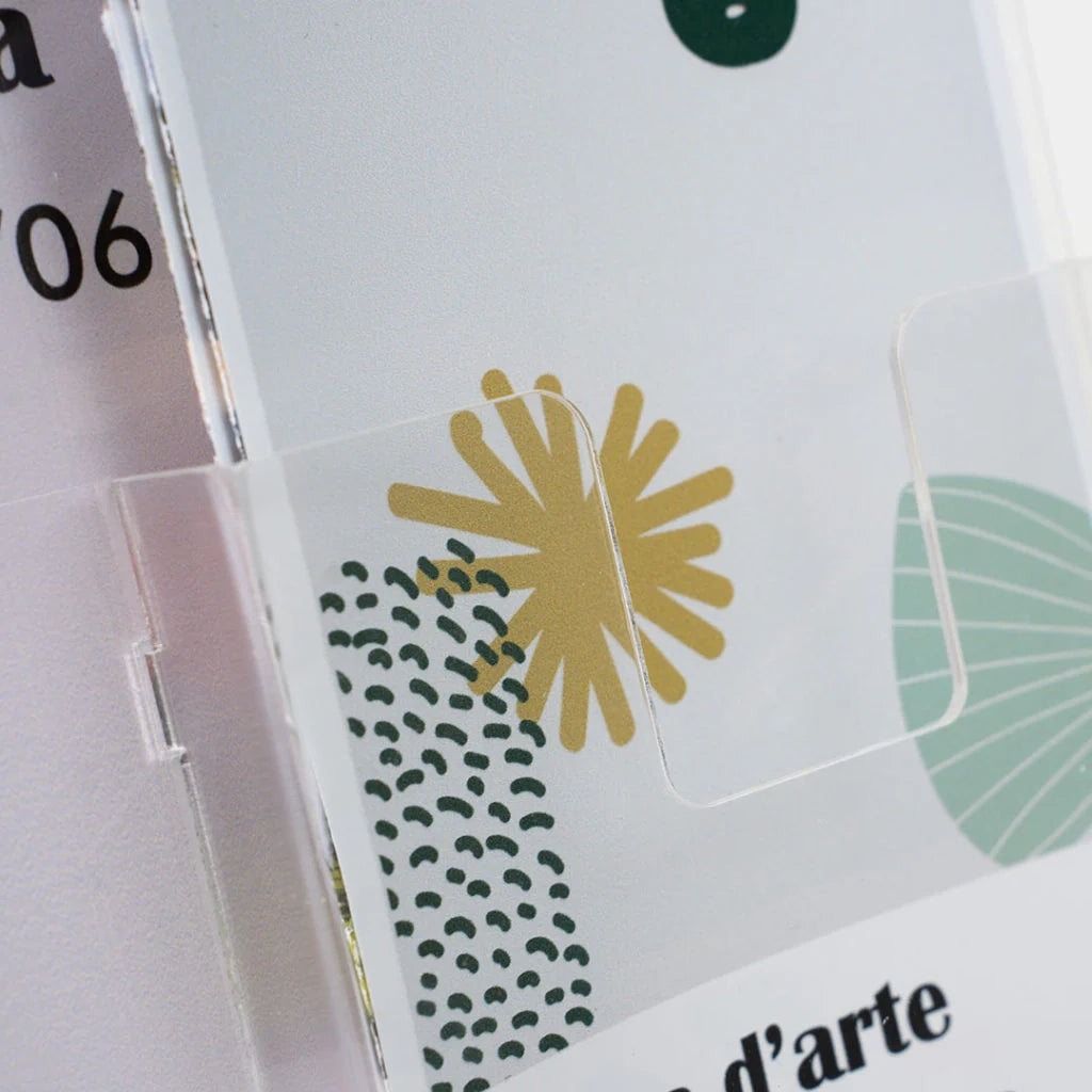 Porta avvisi in plexiglass monofacciale A4 con tasca 1/3 di A4