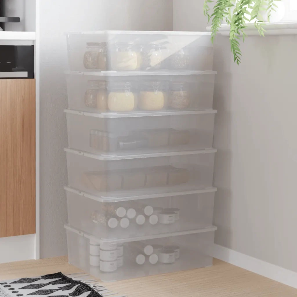 Contenitori in Plastica 6 pz 25 L Impilabili CFW2961437