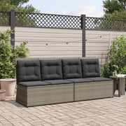 Panchina da giardino Grigio polyrattan 3394469