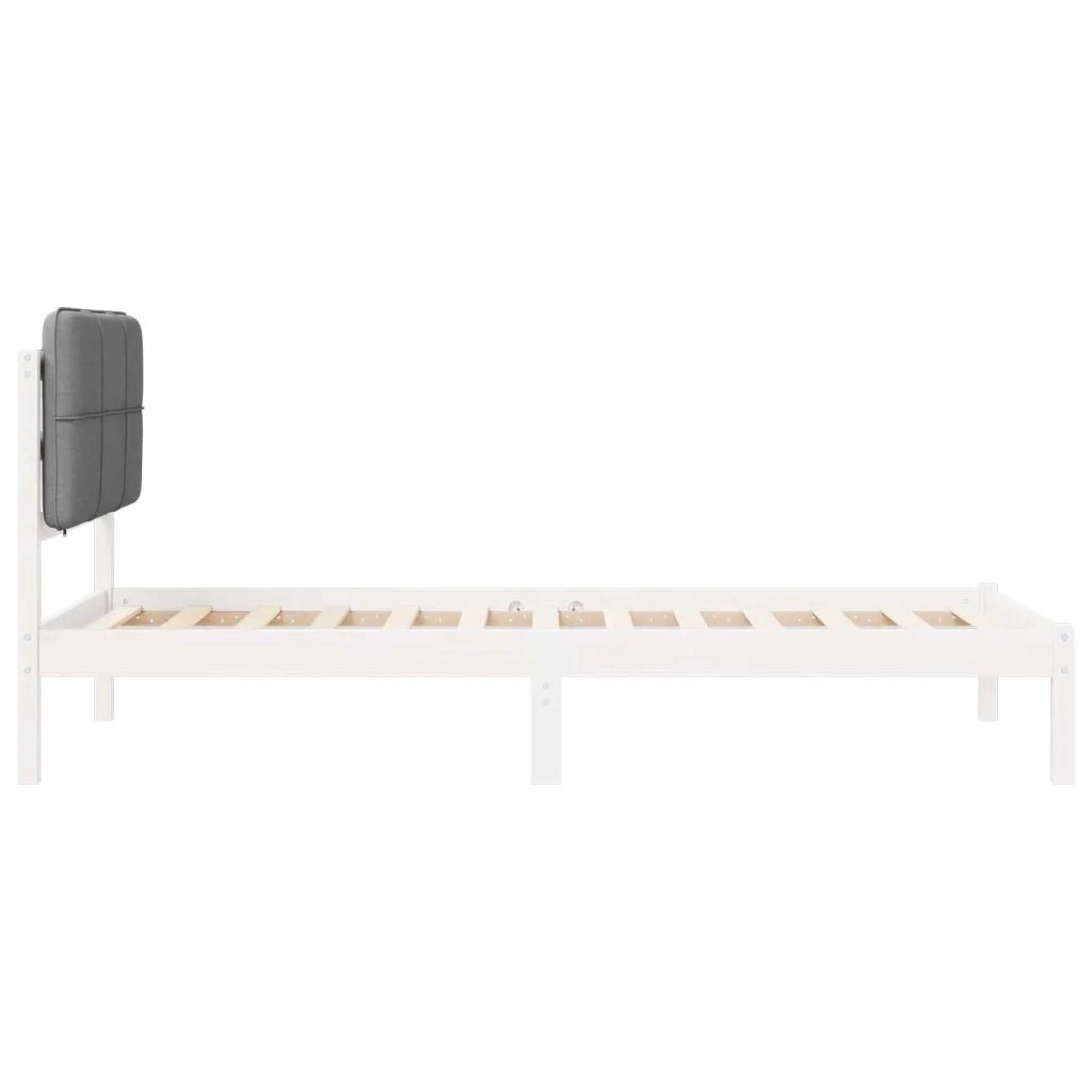 Letto con Testiera Rivestita-Struttura Letto con Testiera Grigio chiaro 80 x 200 cm 778552