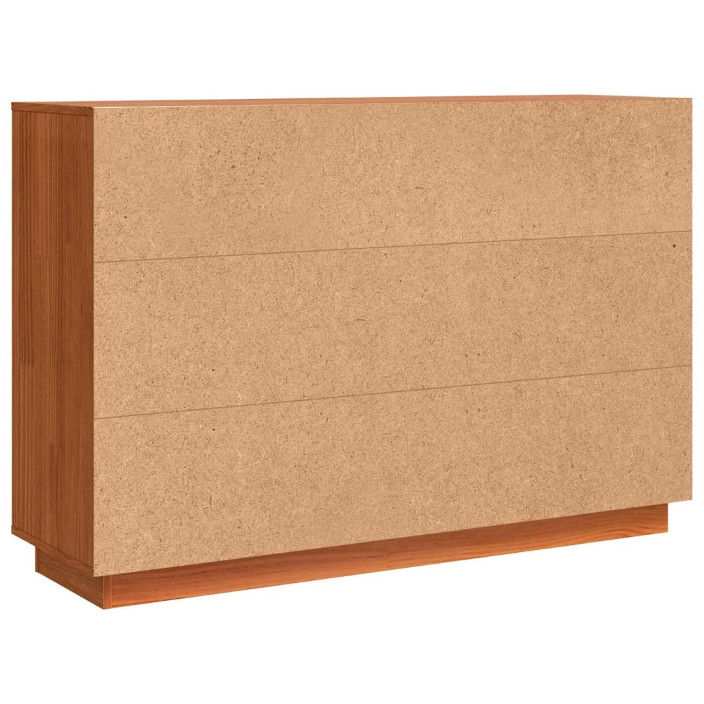 Credenza Rovere Marrone 111 x 34 x 75 cm Pino massello 869877