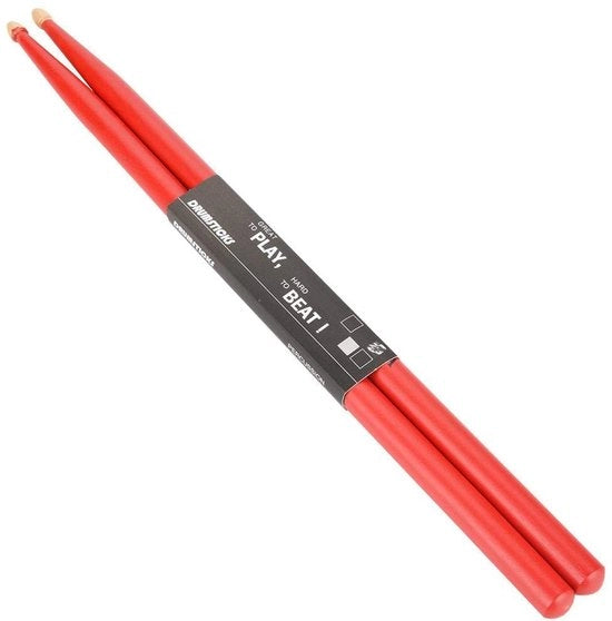 Astucci per Tamburi in Legno di Quercia - 5A - Rosso - Accessorio per Tamburi - Adatto per Appassionati - 1 Paio