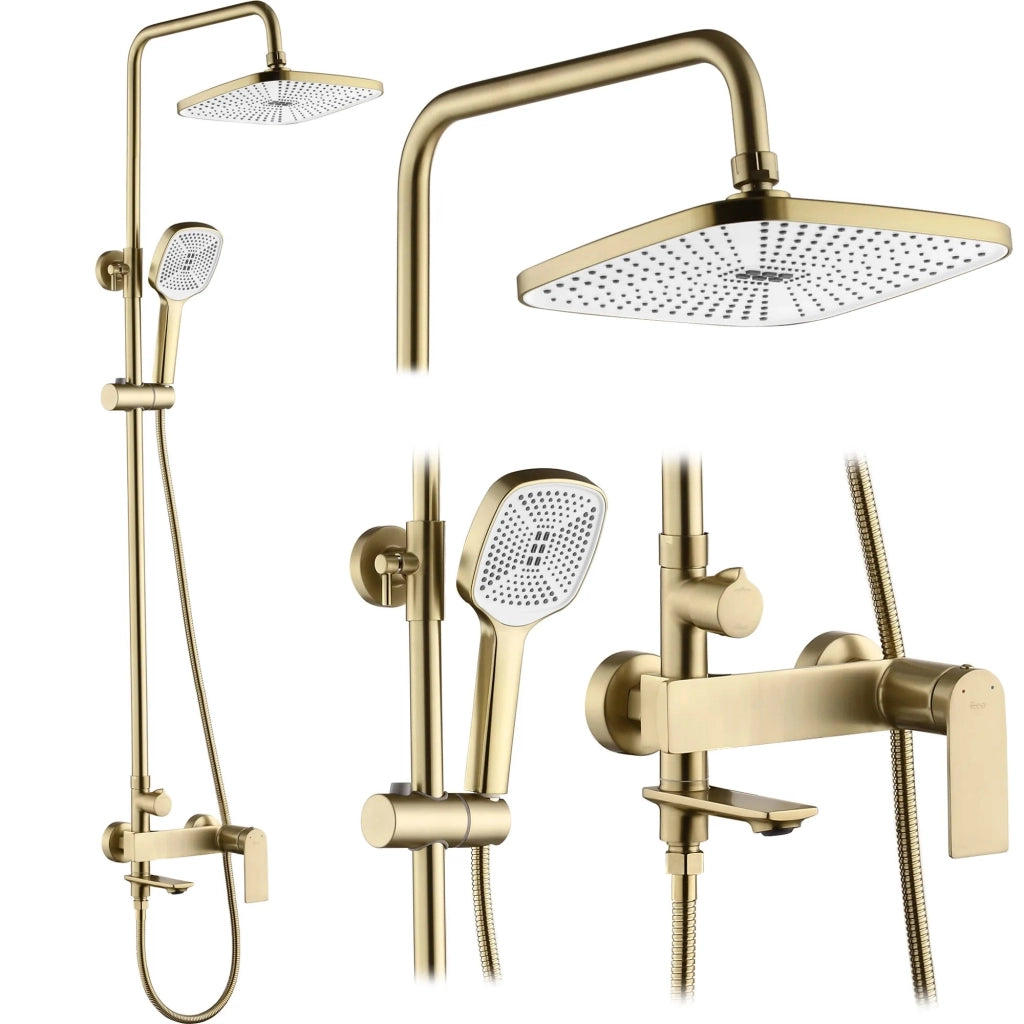 Set Doccia Rea Storm Gold Brush