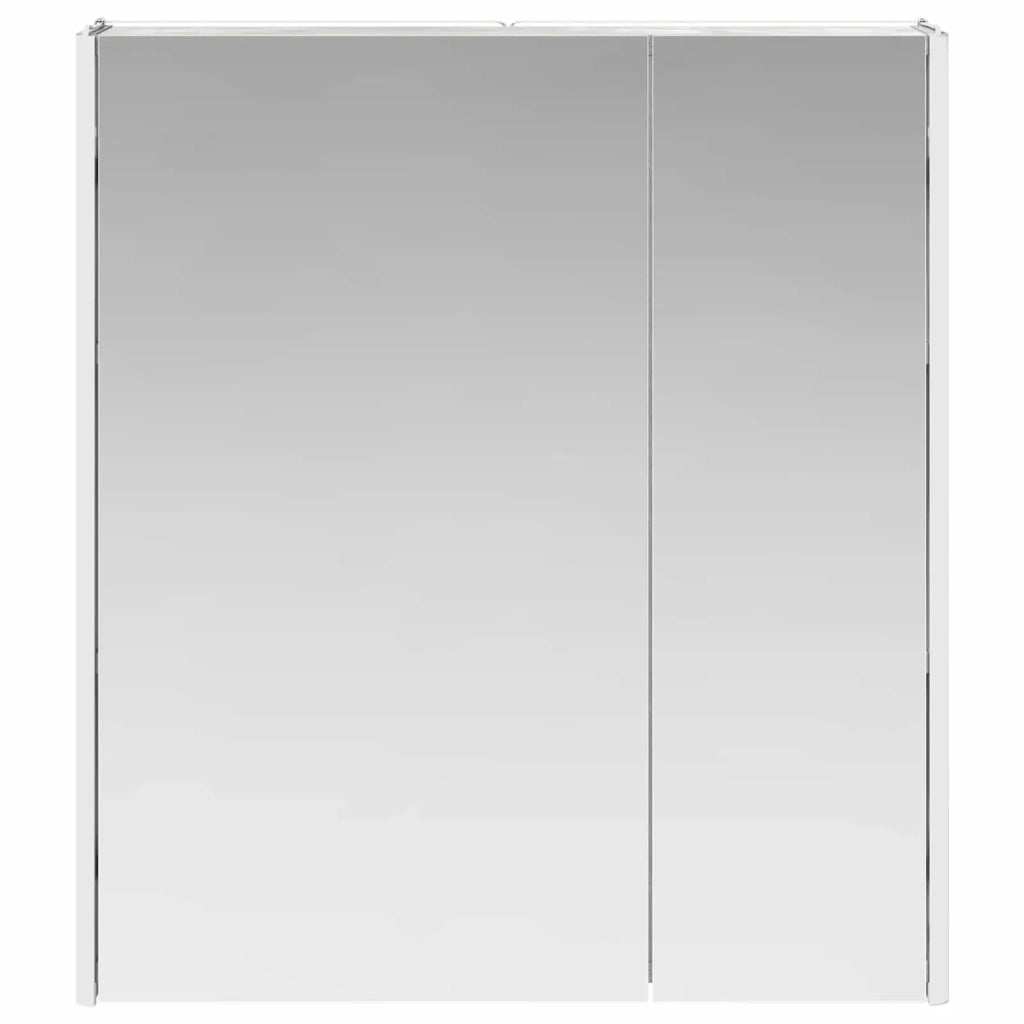 Mobiletto per specchio da bagno Grigio cemento 889242