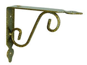 MENSOLE ORNAMENTALI BRACKETS EXTRA STRONG NERO/ORO- - mm.230x25x175h. (9x7) - 10 pezzi