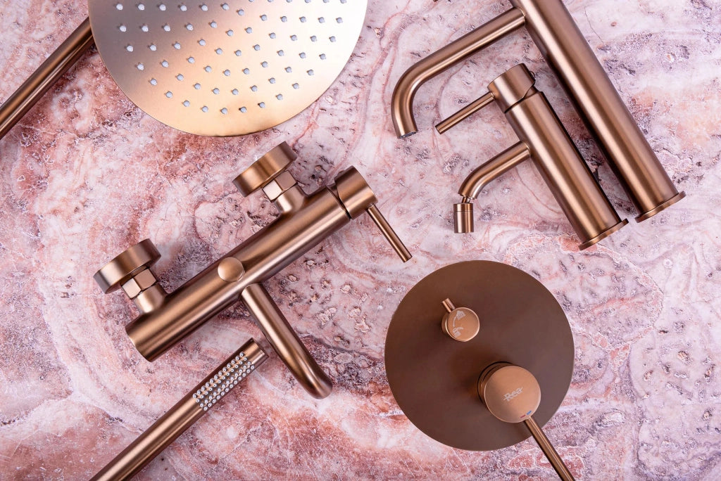 Rubinetto Da Bidet Rea Lungo Copper Brush