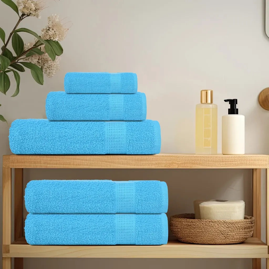 Asciugamani da doccia FROGN 10 pz | Teli per bagno Turchese 70x140 cm 360 g/m2