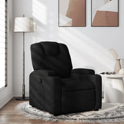 Poltrona Reclinabile in Tessuto Nero 372367