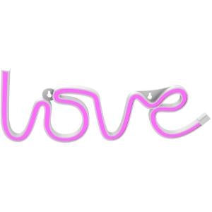 Muitomas Lampada Led Neon Love Type-C Rosa