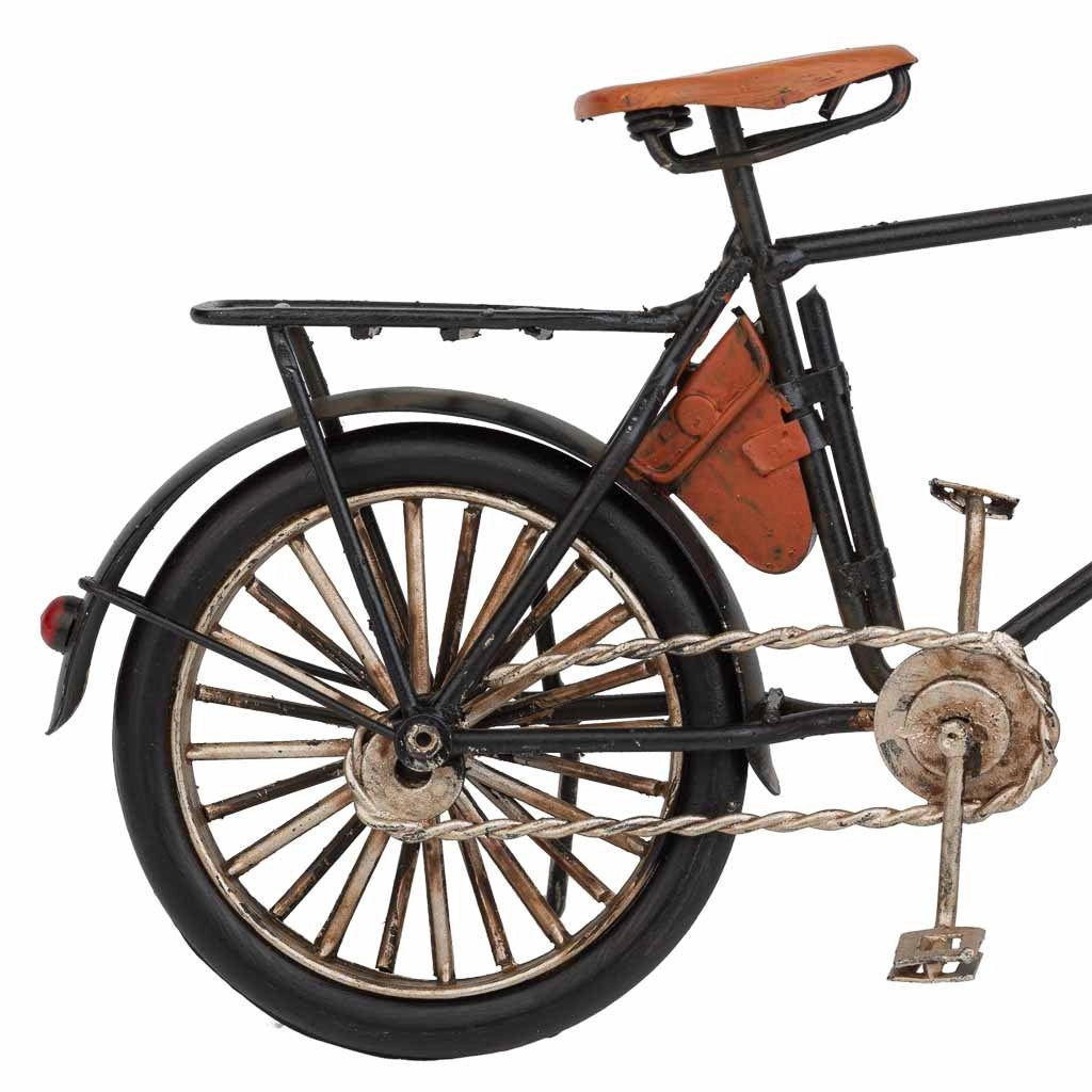 Bici in metallo nero 23x7,5x12,5h
