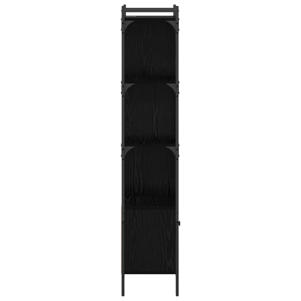 Libreria Rovere Nero 44,5 x 30 x 154,5 cm Legno multistrato 882154