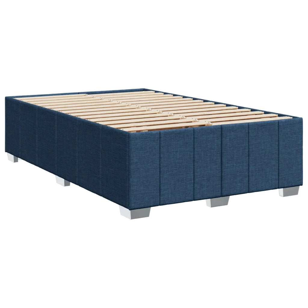 Letto box spring con materasso Blu 120 x 200 cm Tessuto 3454119