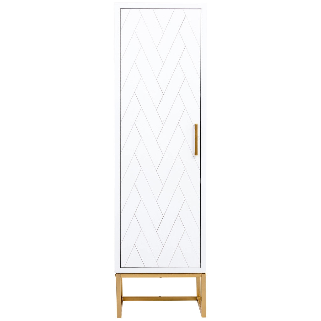 Mobiletto in legno e metallo a 3 ripiani 40,5x37x139,5