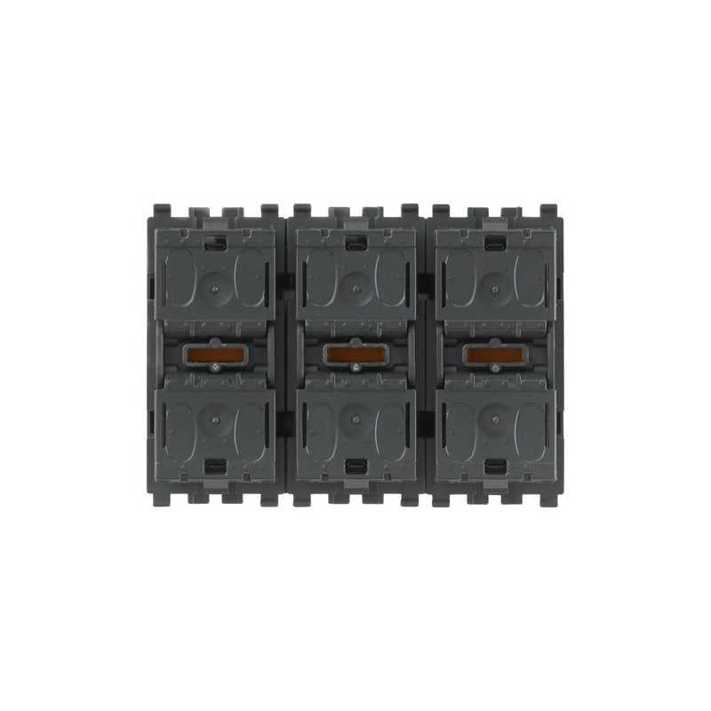 20547 tre Pulsanti Basculanti +Attuatore Tapparelle Eikon