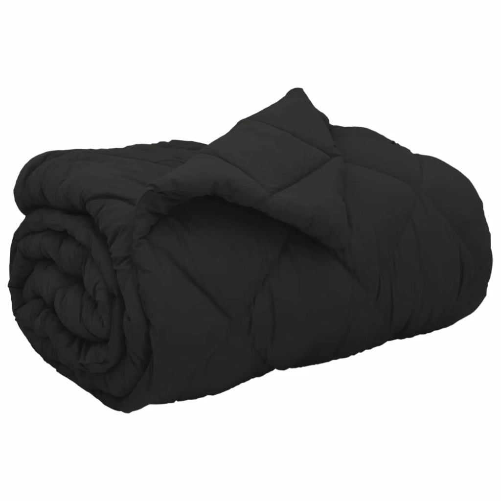 Duvet Invernale Nero 135 x 220 cm Microfibra 42025709