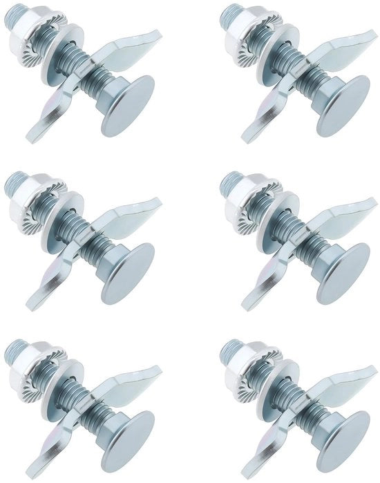 Clip di Volo a Vlinder 40mm - 6x Clip di Volo - Filo M8 - Compatibile con Unwin/Koller - Costruzione Metallica - Montaggio affidabile - Clip di Montaggio