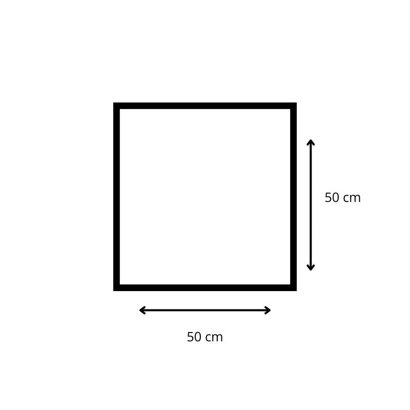 Cartello carico sporgente 50x50 : Modello - PLASTICA