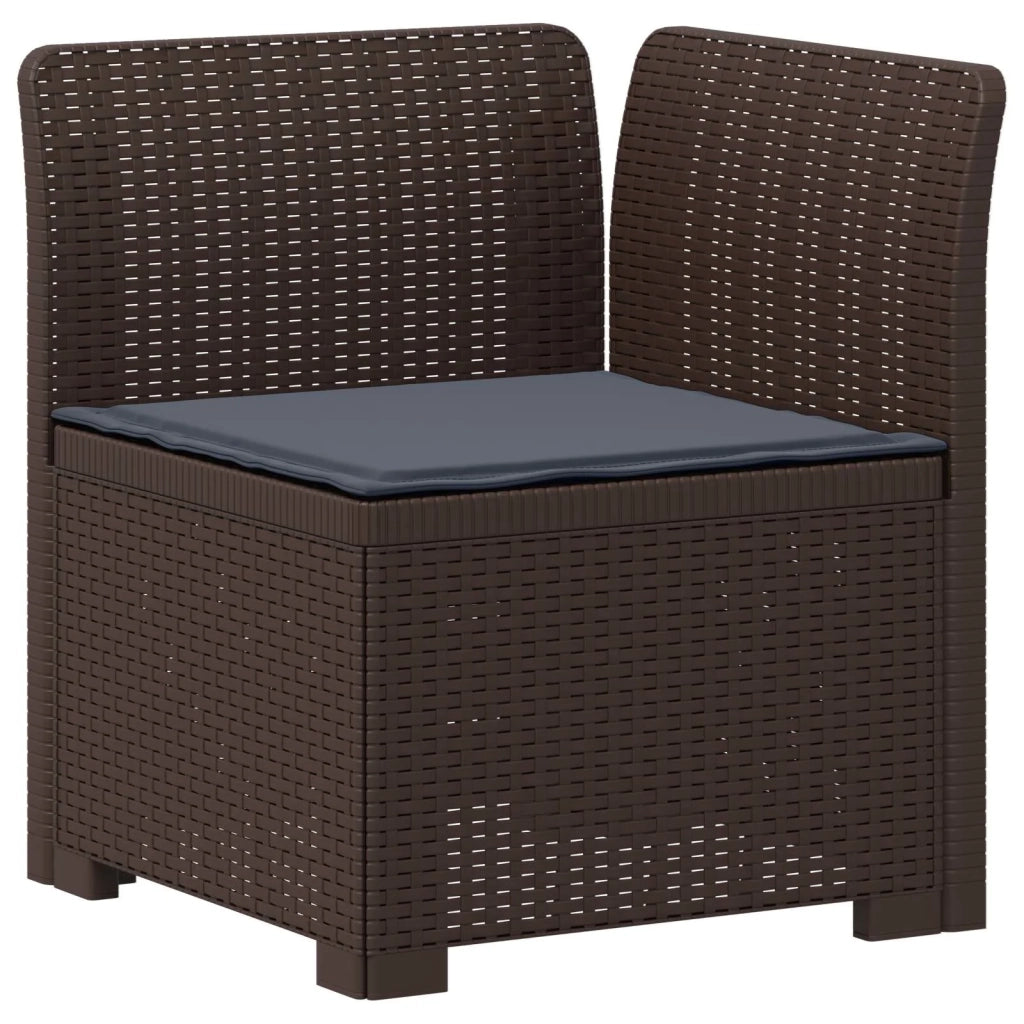 Divano da esterno-Divano da Giardino a 2 Posti con Cuscini Aspetto Rattan PP 793817