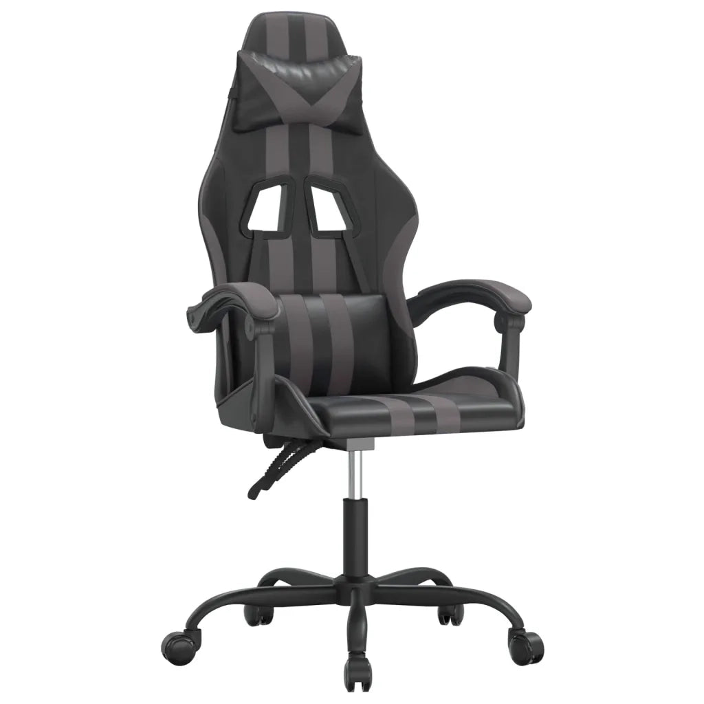 Sedia da Gaming Nera e Grigia in Similpelle 3143822