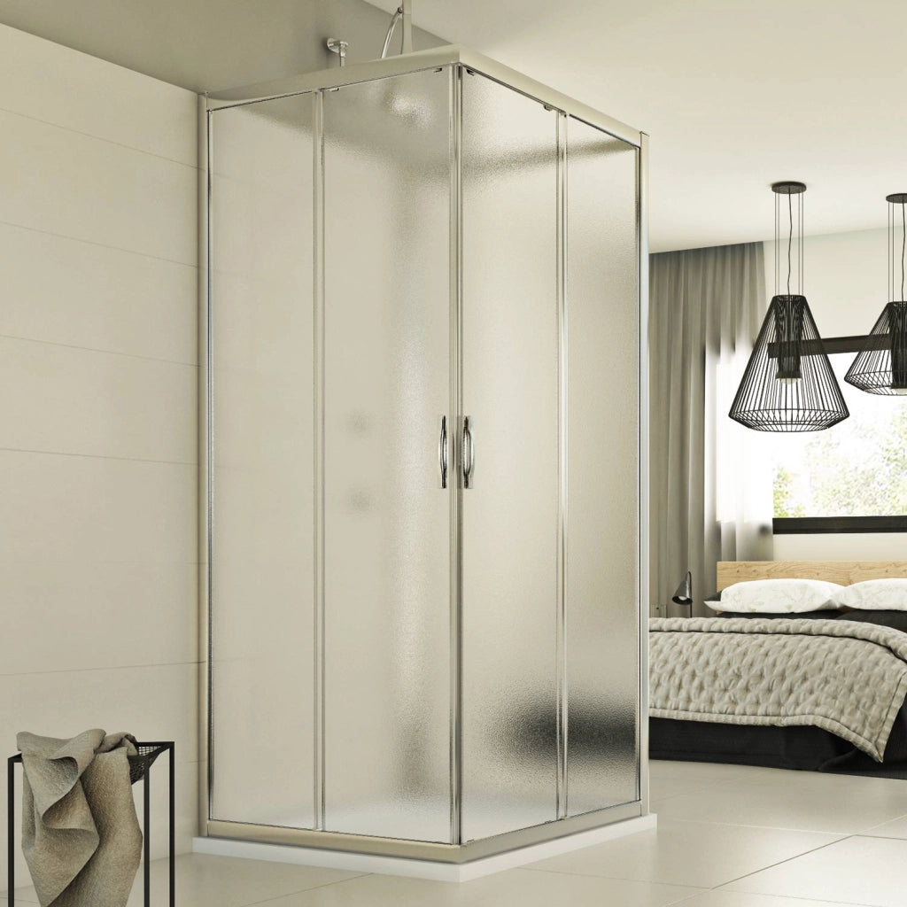 Box Doccia 3 lati 75x80x75 CM H198 stampato C mod. Evolution Trio
