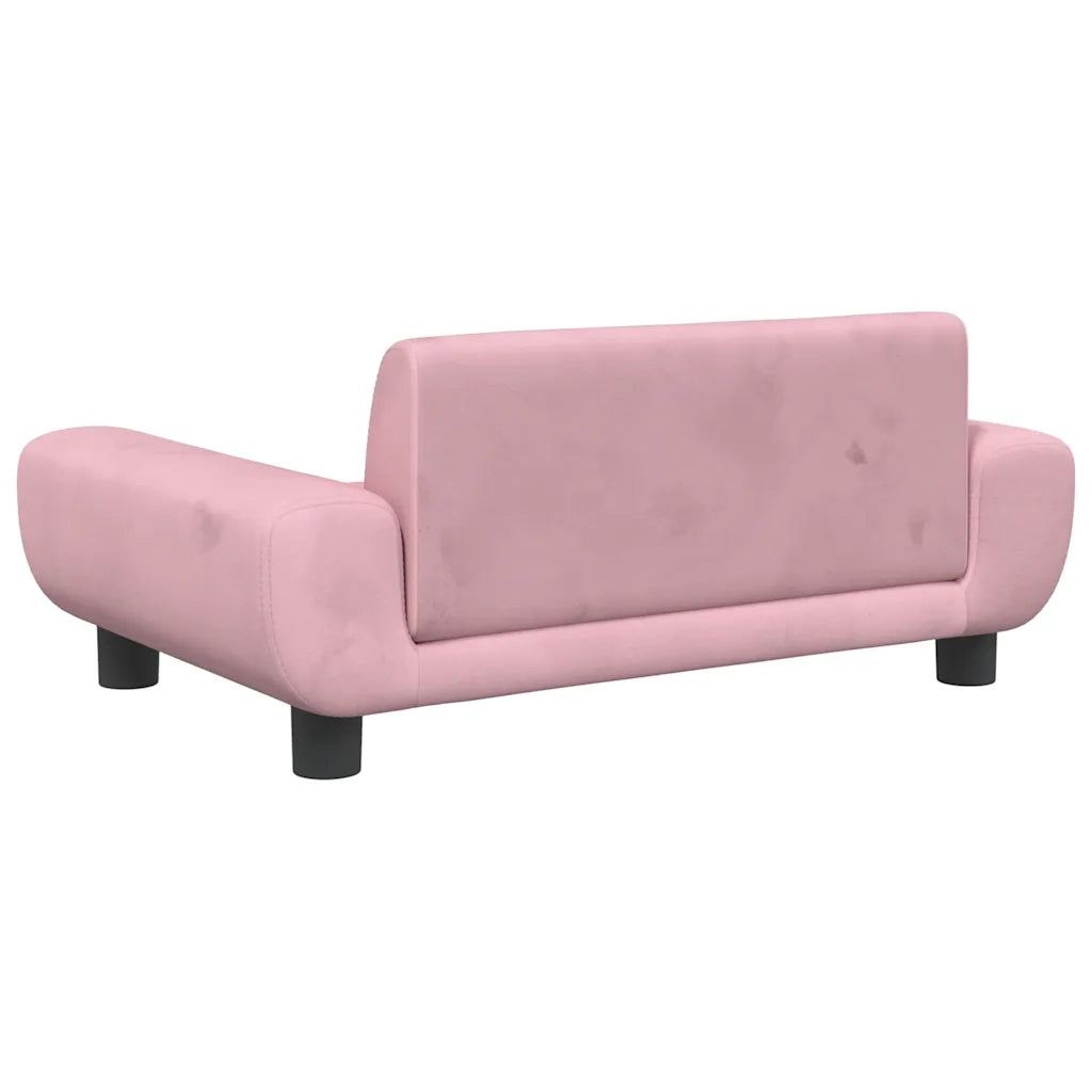 Lettino per Cani Rosa 70x45x33 cm in Velluto 171991