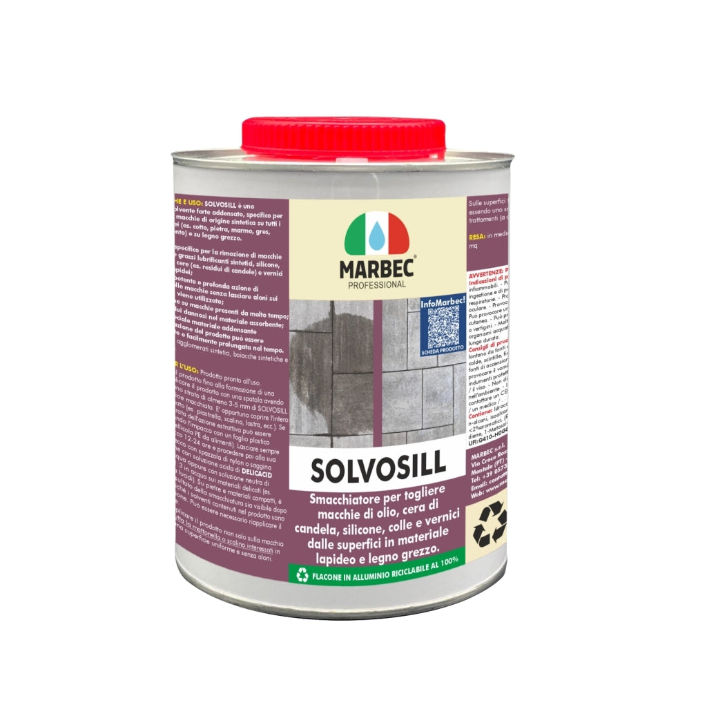 Come togliere le macchie di olio, cere e siliconi SOLVOSILL   1KG