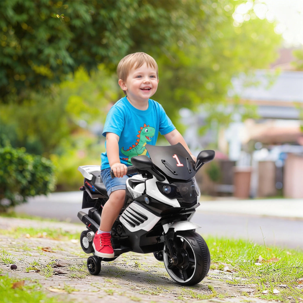 Auto elettrica per bambini 6V ¨C Xylo ¨C bianco con luci e suoni