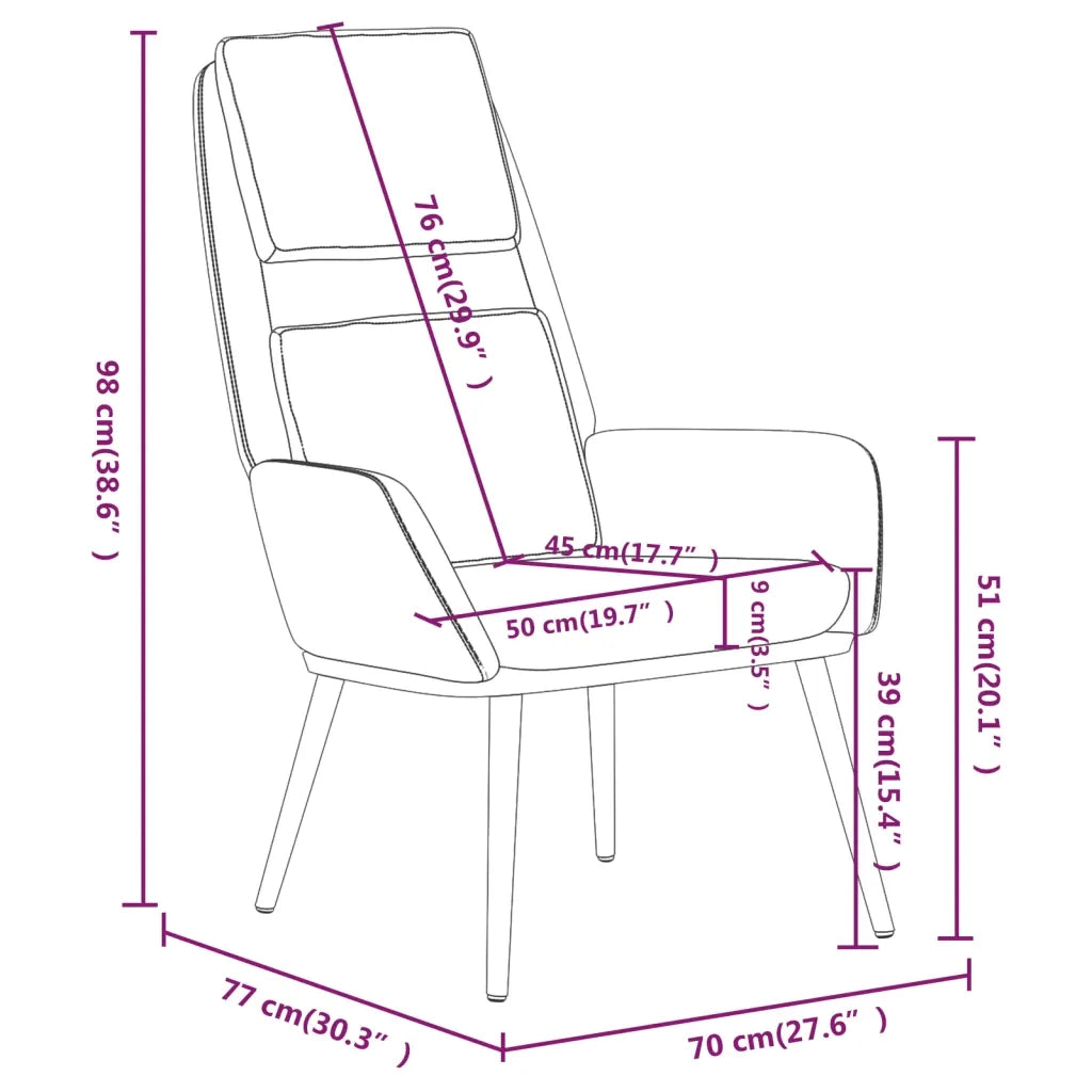 Sedia Relax Tortora in Tessuto 341321