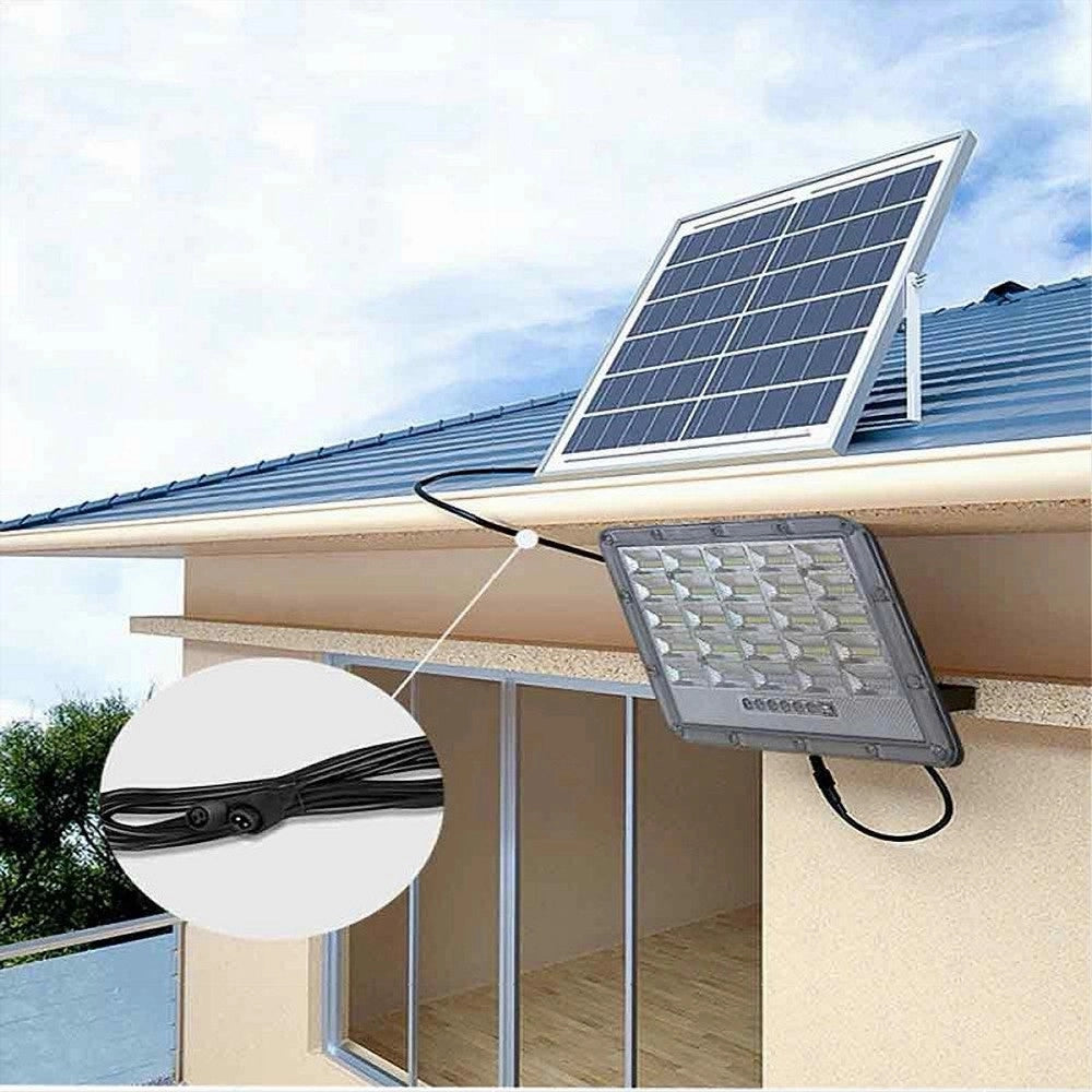 Trade Shop - Faro Led Pannello Solare 200w Luce Fredda Telecomando Indicatore Carica Tk08-200w -