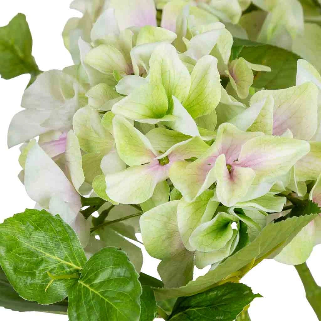 Ortensia artificiale decorativa verde, 46x44x67h cm