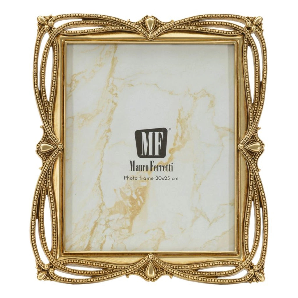 Cornice portafoto Line oro dal profilo lineare 20x25 cm
