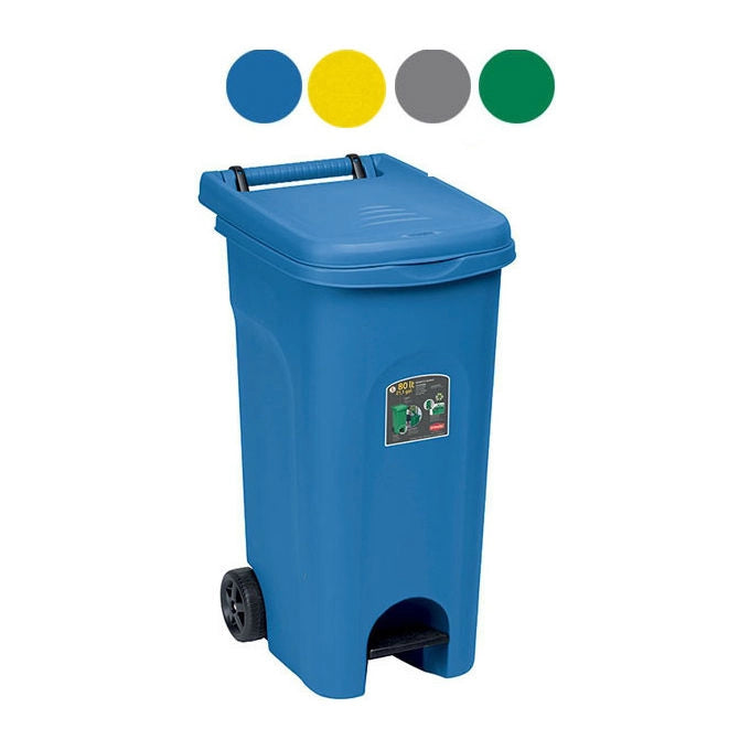 Stefanplast Bidone Urban-Eco 80 Litri Giallo