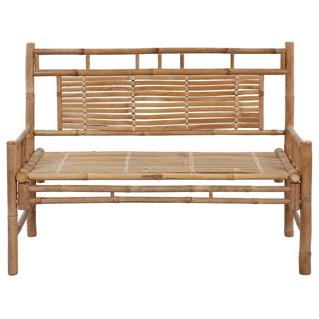 Panca da Giardino con Cuscino 120 cm in Bamb¨´ 553504