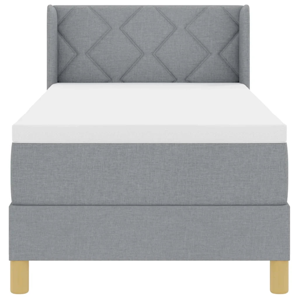 <strong>Letto a Molle< / strong> Grigio chiaro 80 x 200 cm