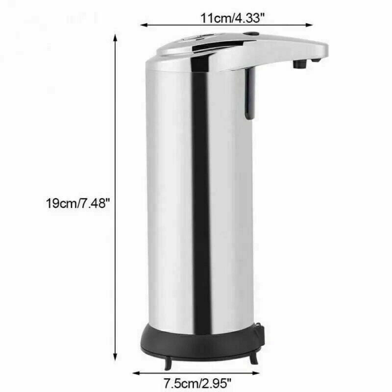 Dispenser per Sapone e gel Automatico 280ml Erogatore con Sensore a Infrarossi