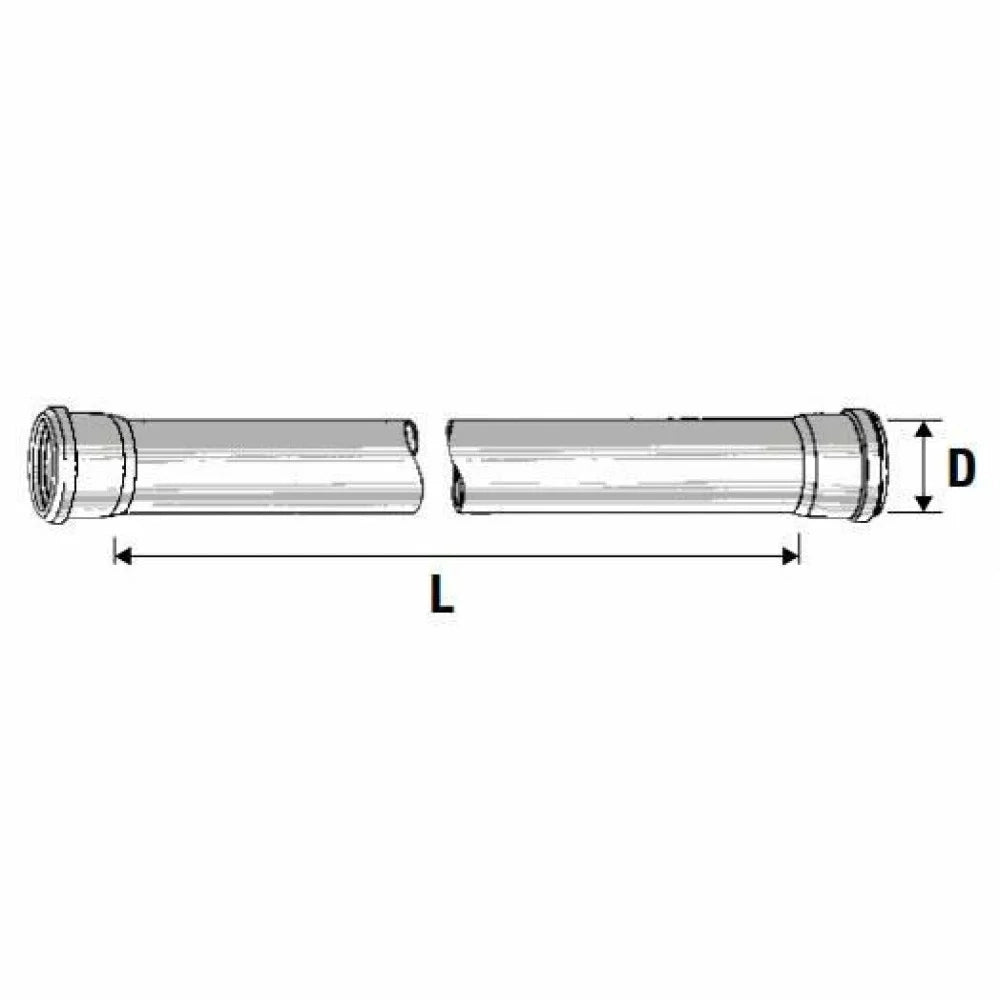 Tubo 2 bicchieri htdm d.110 mm.1 000 b08lqyn1fz