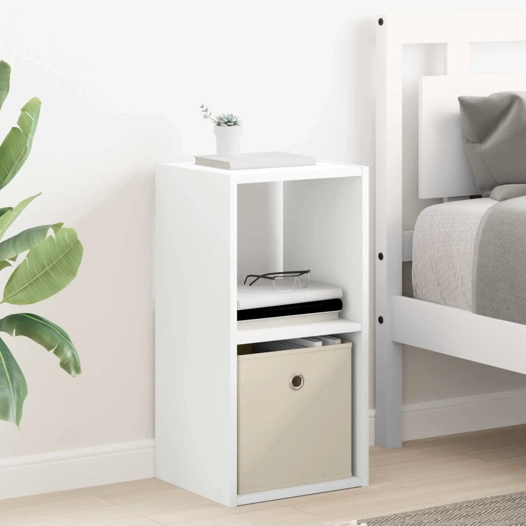 Comodino 2 pcs Bianco 30,5 x 27 x 59,5 cm Legno multistrato 8000613