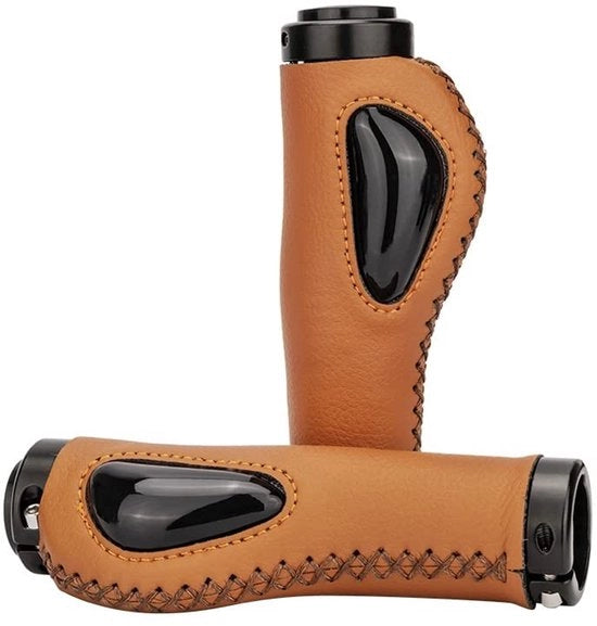 Manubrio di bicicletta con assorbimento di shock - manubrio in silicone - presa antiscivolo - silicone fluido - diametro 22,2 mm - forma comoda - manubri di bicicletta