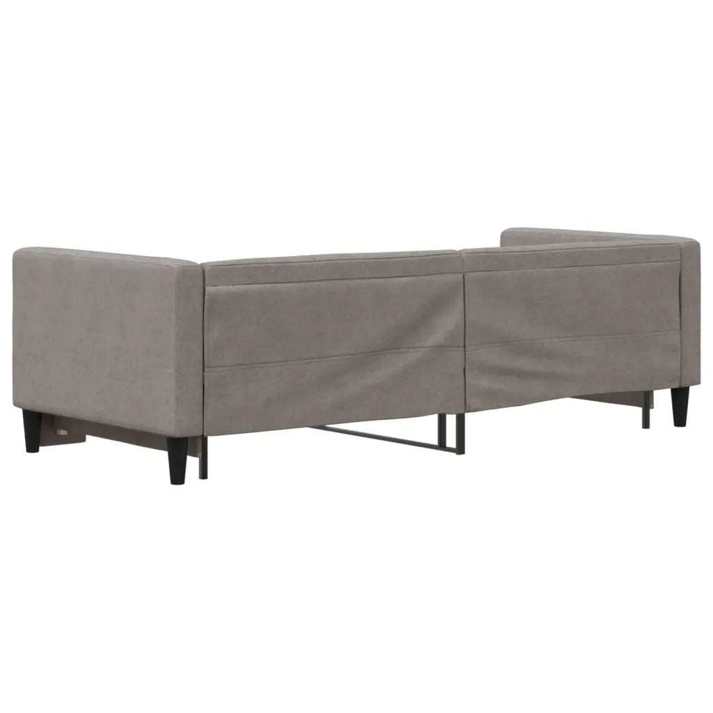 Divano Letto con Letto Estraibile-Sofa Letto-Daybed Tortora 80x200 cm Tessuto 750303