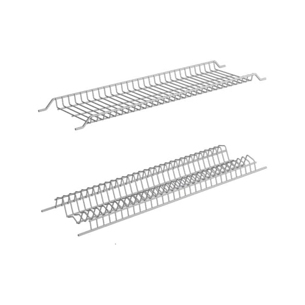 Scolapiatti Colapiatti In Acciaio Inox Compelto Di Staffe Di Montaggio Per Pensili Da 90Cm Lunghezza 86Cm