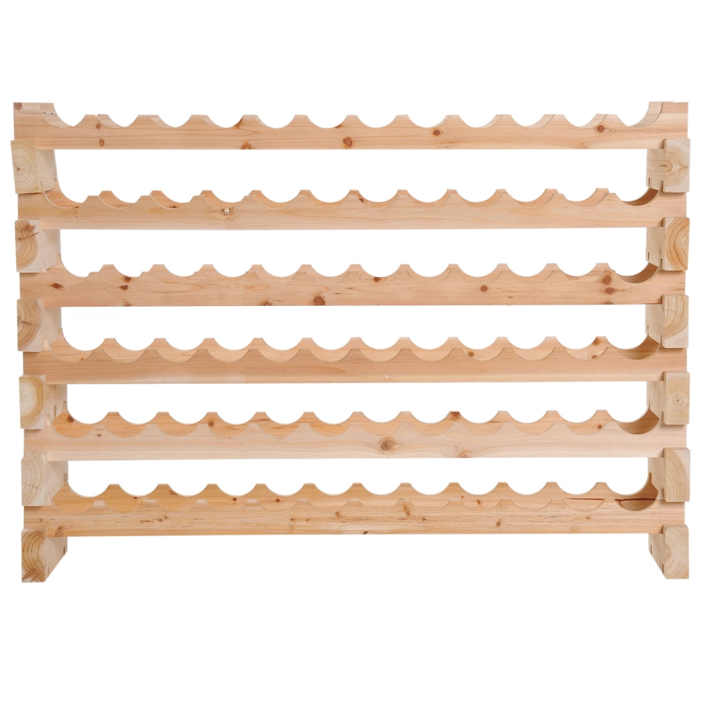 Libreria per vini 6 livelli ¨C Minimal ¨C 114x28x85cm legno pino naturale