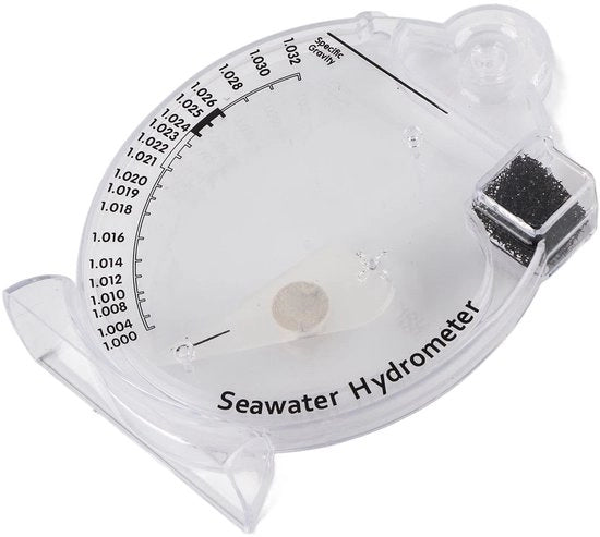 Rifratometro per la misurazione precisa del contenuto di sale - Misuratore di salinità - Idoneo per l'acquacoltura - Leggero e facile da utilizzare - Ottimale per la misurazione delle condizioni dell'acqua - Misuratore di salinità
