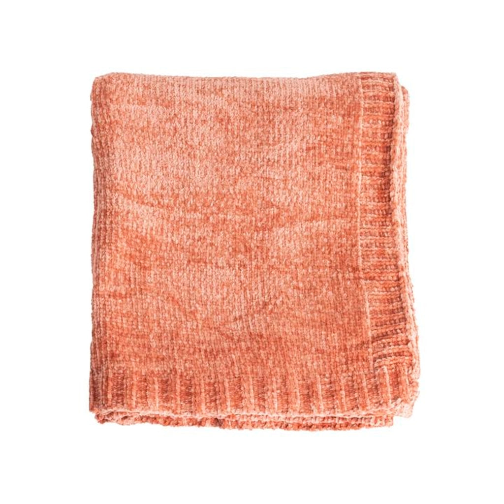 Coperta a quadri rosa salmone 130x170cm SAVORA