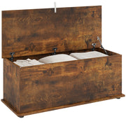 Panca contenitore in legno marrone ¨C Xylo ¨C 100x40x40 cm, capacit¨¤ 120 kg