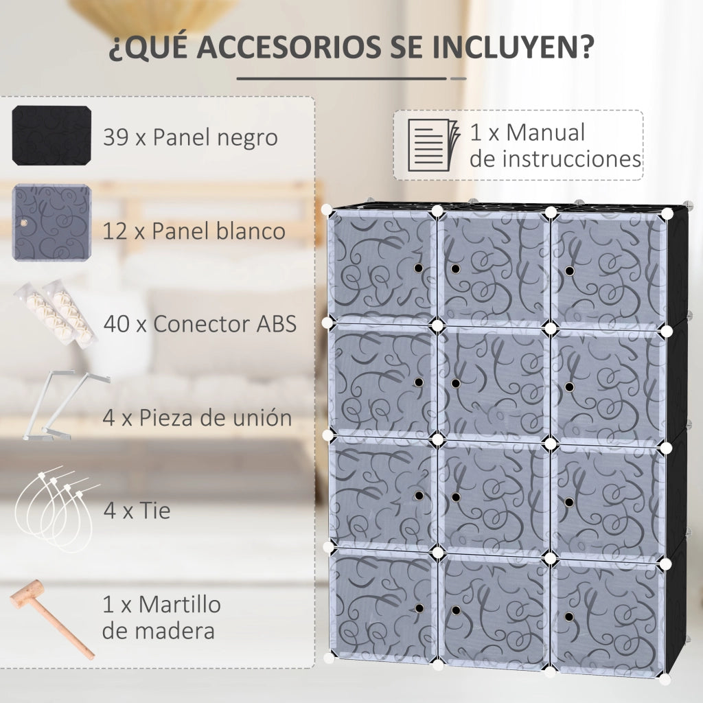 Armadio Modulare con Ripiani e Cassetti ¨C Minimal ¨C Bianco
